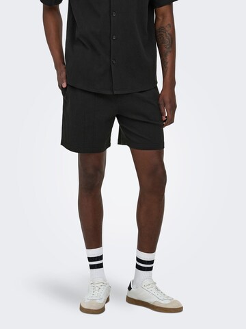 Only & Sons Loosefit Bukser 'ONSEddie' i sort: forside