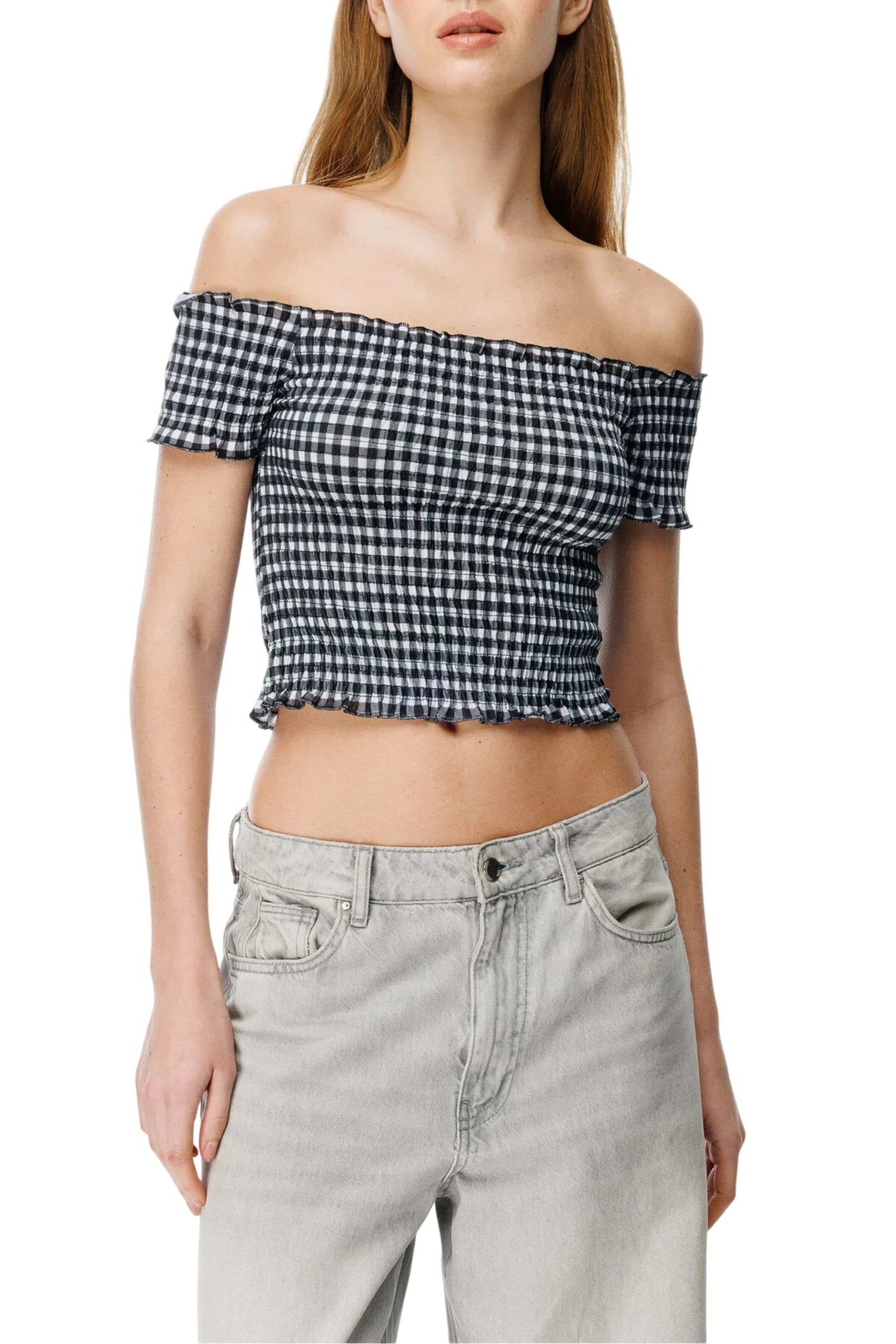 Alexa Dash Bluse in Schwarz