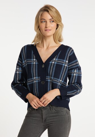 usha BLUE LABEL Strickjacke in Blau: predná strana