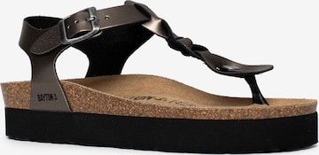 Bayton T-bar sandals 'Badajoz' in Brown