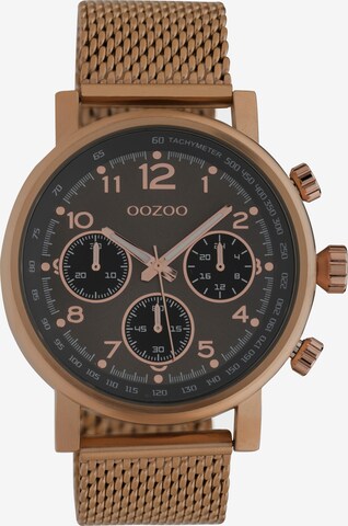 OOZOO Analog Watch in Brown: front