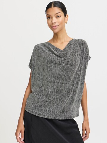 b.young Shirt 'Shilih' in Silver: front