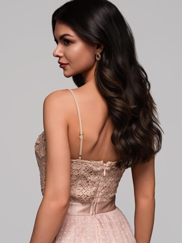 Ombre Knit dress in Beige