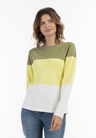 Pull-over usha BLUE LABEL en jaune : devant