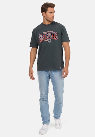 Recovered Shirt 'NFL Patriots 17 Washed Relaxed' in Black