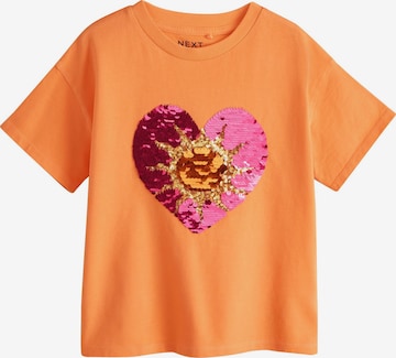 Next T-Shirt in Orange: Vorderseite
