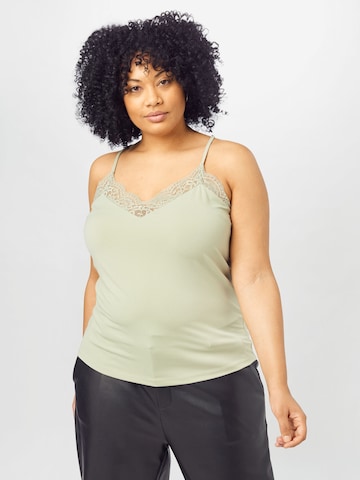 Vero Moda Curve Top in Groen: voorkant