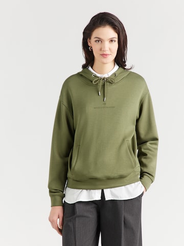 Felpa 'Ima' di MSCH COPENHAGEN in verde: frontale