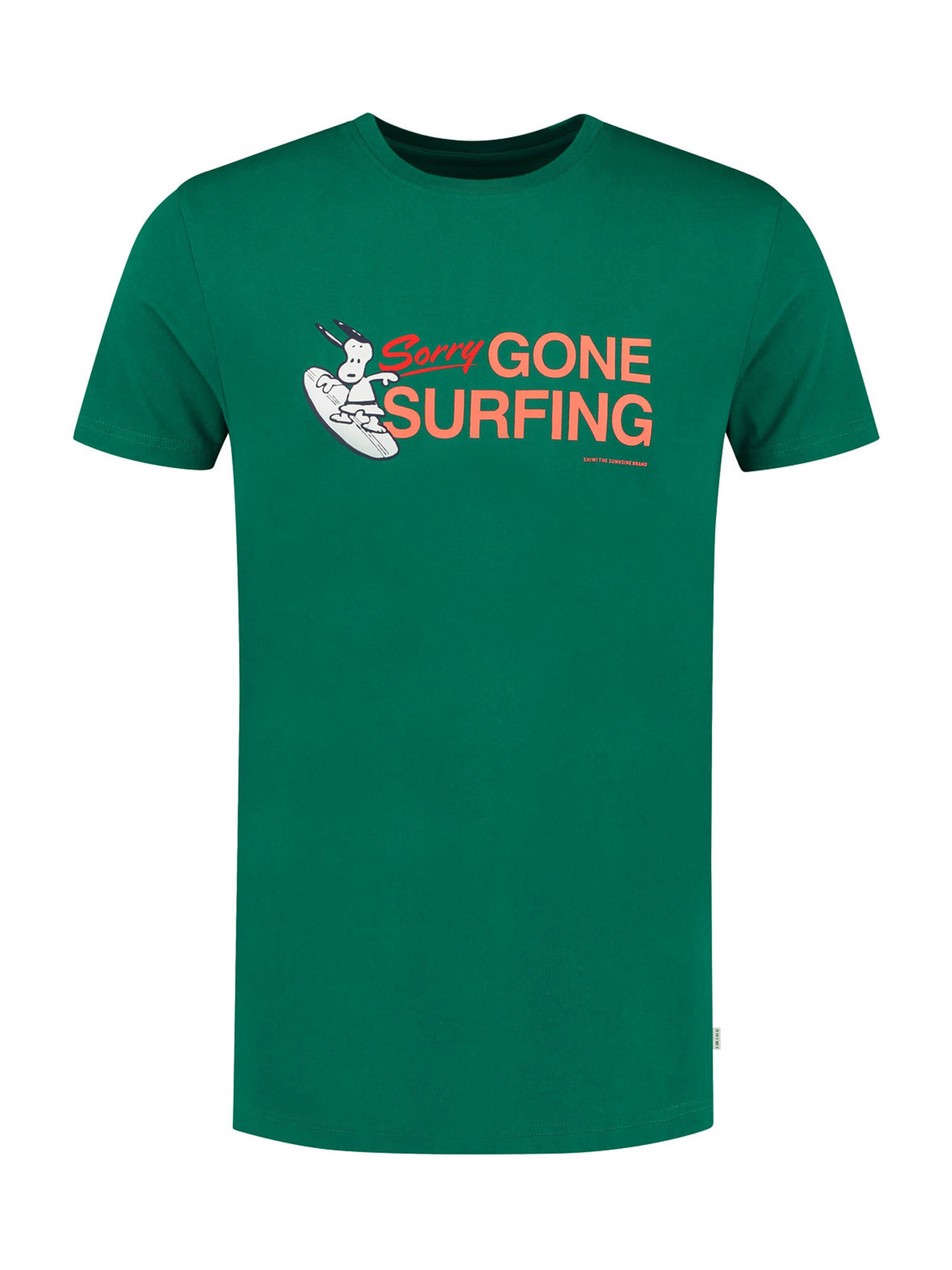 Männer Shirts Shiwi T-Shirt 'Snoopy Gone Surfing' in Grün - JP64636 Männer Shirts Shiwi T-Shirt 'Snoopy Gone Surfing' in Grün - JP64636