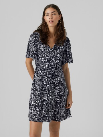 VERO MODA Shirt dress 'ALBA' in Blue: front