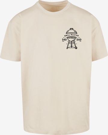 F4NT4STIC Shirt 'Vatertag Grill Master für BBQ-Väter' in Beige: front