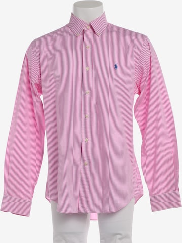 Lauren Ralph Lauren Freizeithemd / Shirt / Polohemd langarm L in Pink: Vorderseite