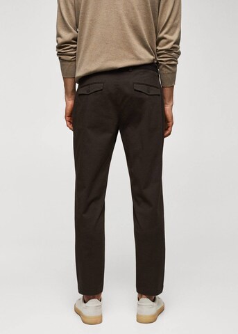 MANGO MAN Tapered Hose 'Prato' in Braun
