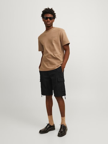 JACK & JONES regular Cargobukser 'COLE BARKLEY' i sort