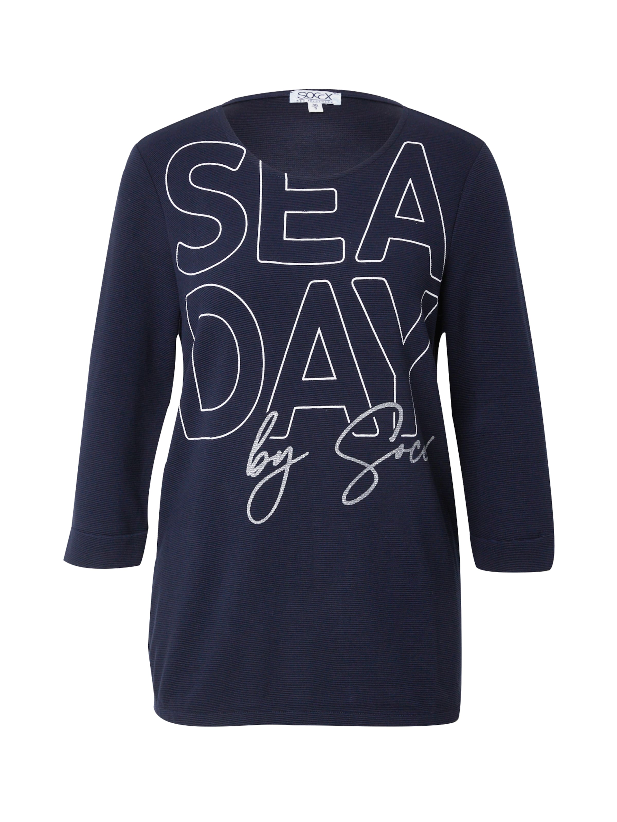 T-shirt Soccx en bleu : devant