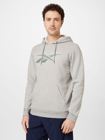 Reebok - Sweatshirt de desporto em cinzento: frente