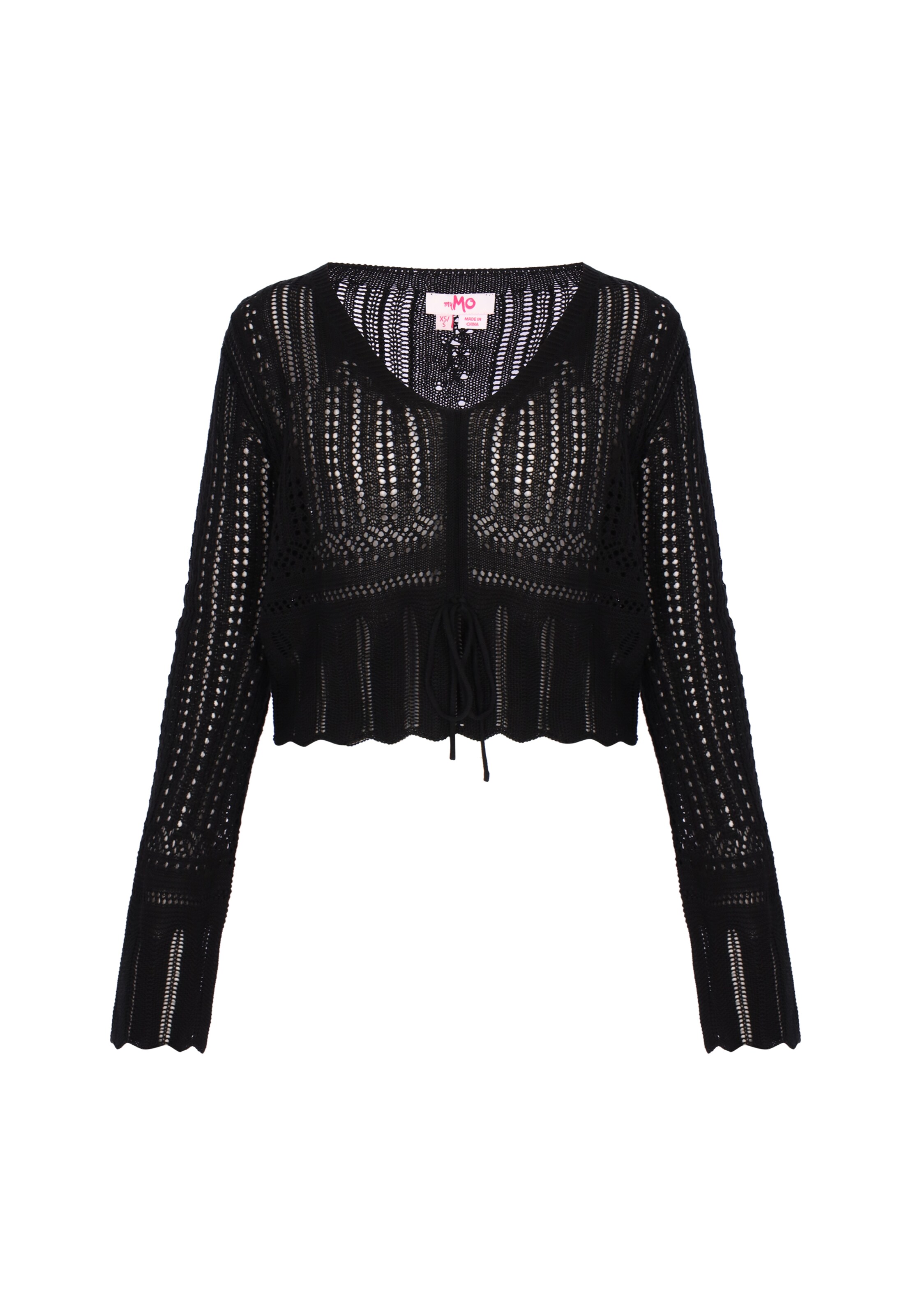 MYMO Pullover 'Young Fashion' in Schwarz: Vorderseite