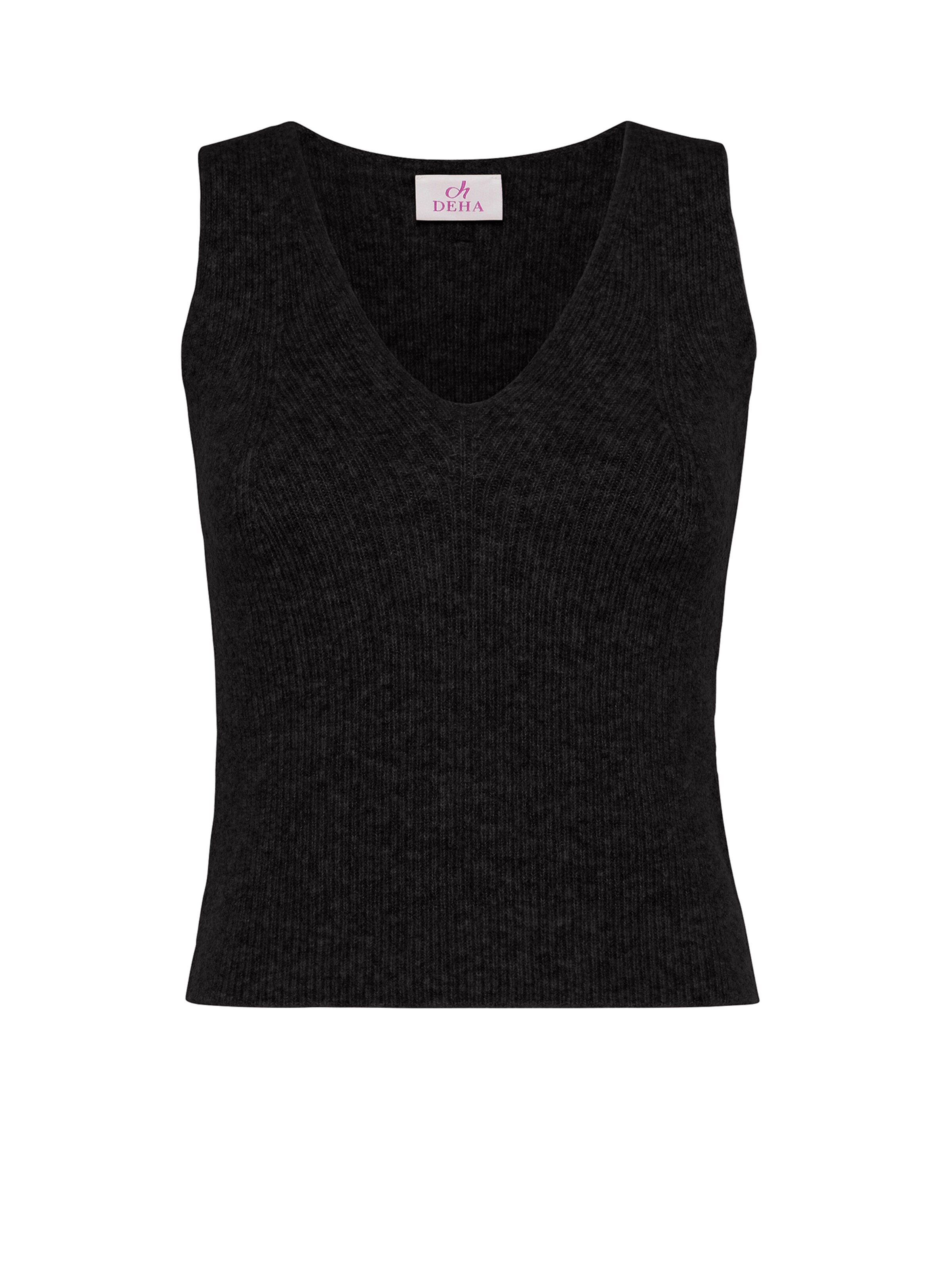 Top di DEHA in nero: frontale