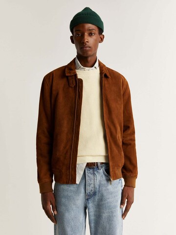 Scalpers Between-season jacket 'James' in Brown: front