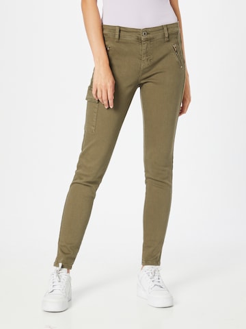 Cartoon - Slimfit Pantalón cargo en verde: frente