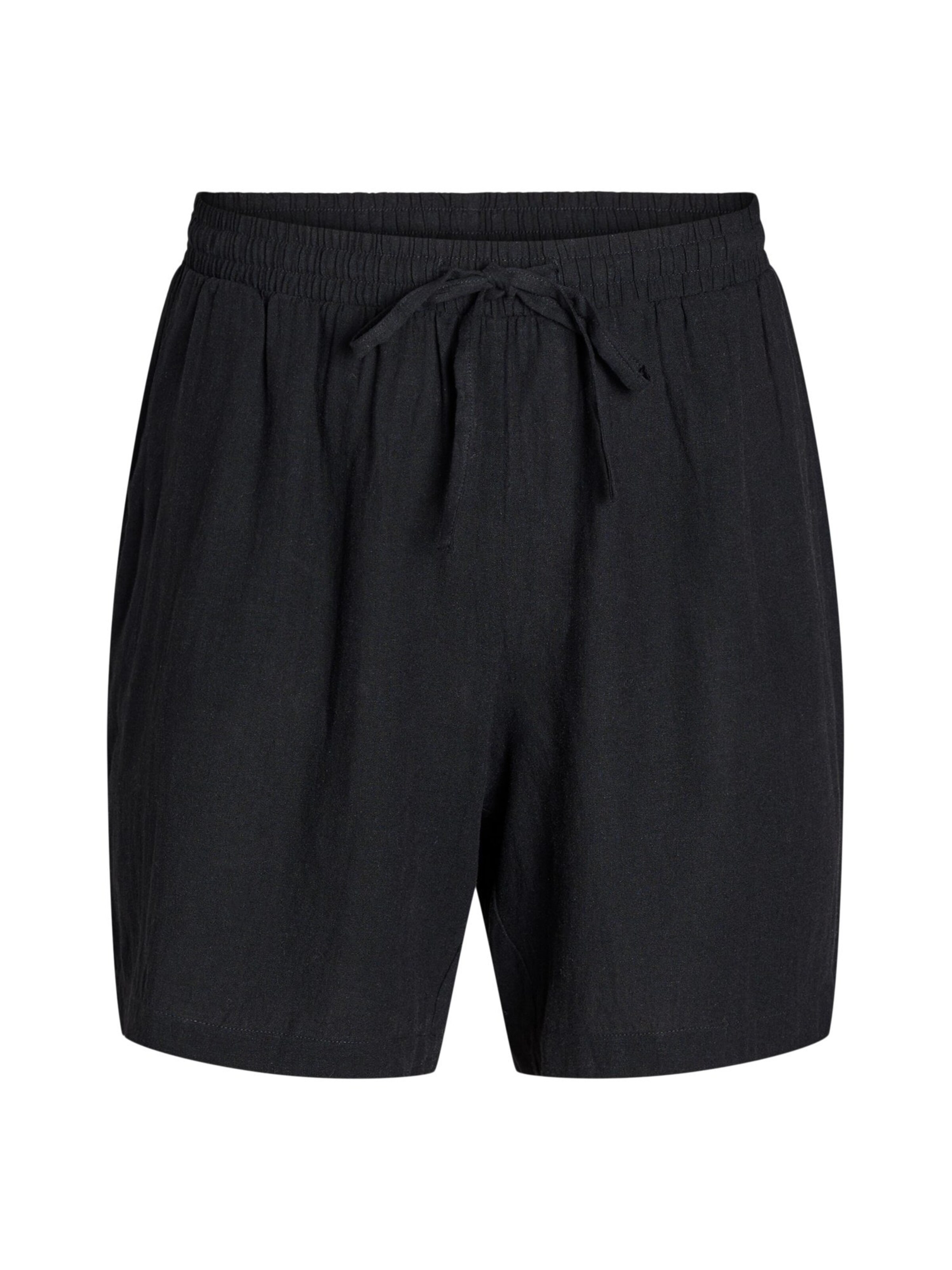 ZizziLoosefit Hlače 'Vlina' - crna boja: prednji dio