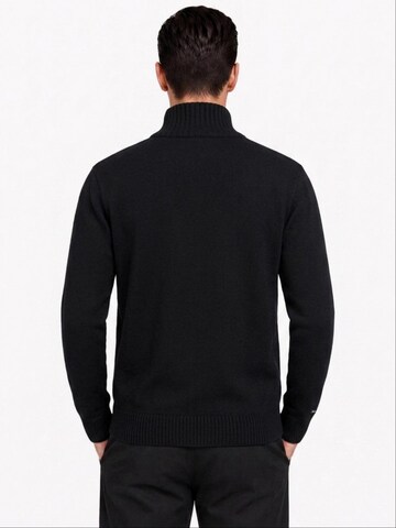 ALLTHEMEN Knit Cardigan in Black