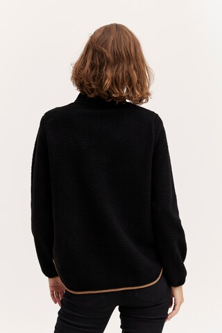 Fransa Fleece Jacket 'Mila' in Black