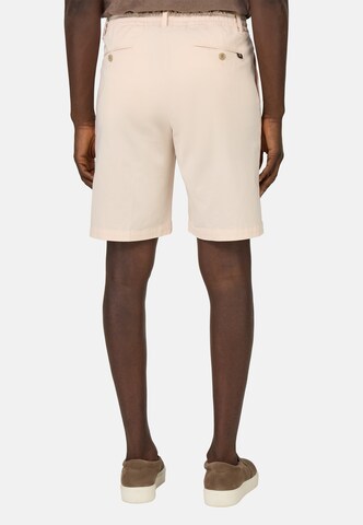 Boggi Milano Regular Bandplooibroek in Beige