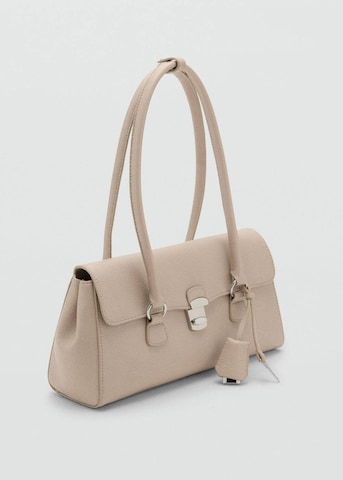 MANGO Schultertasche 'Siena' in Beige