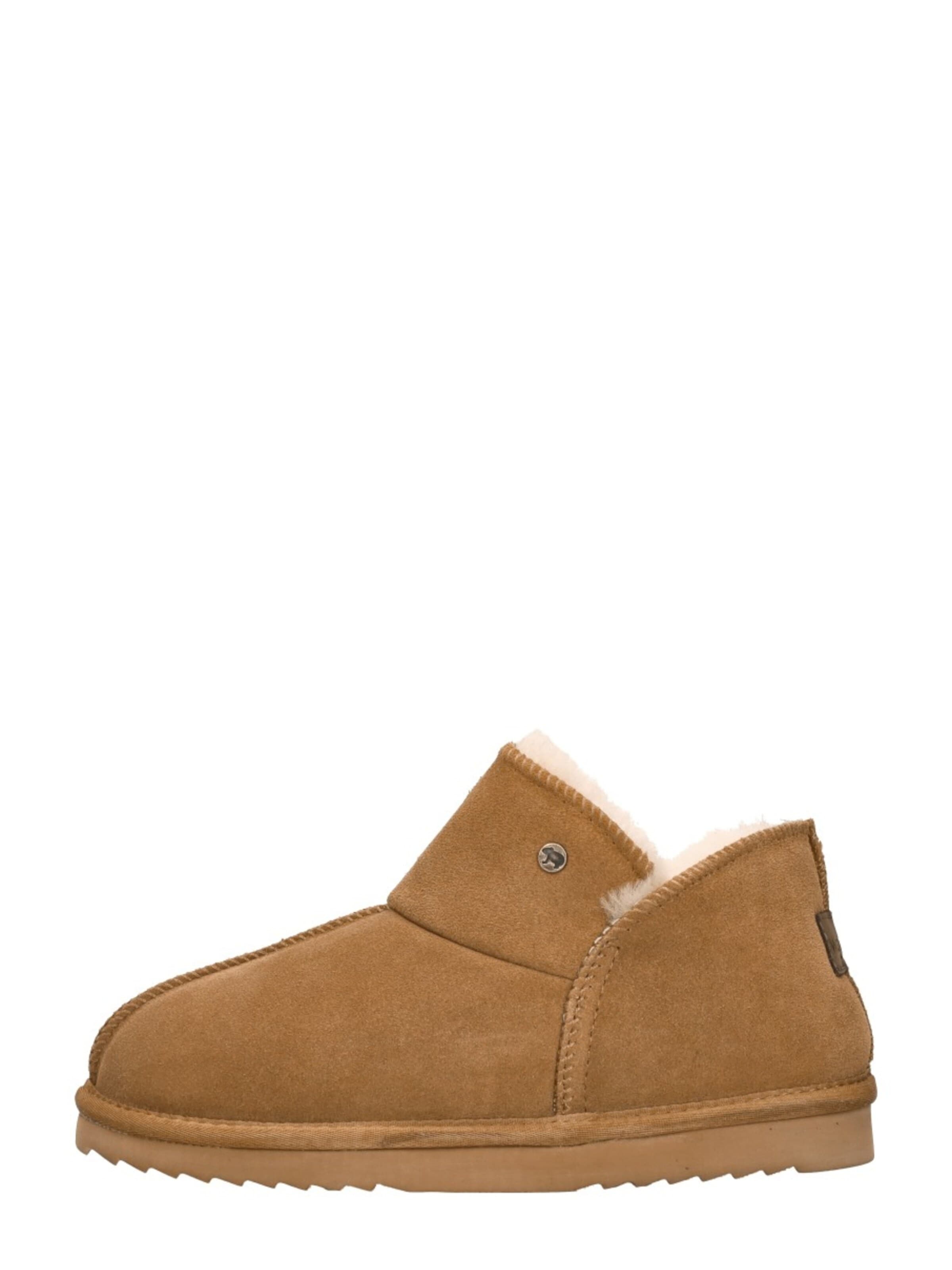 Warmbat Slippers 'Willow' in Brown: front