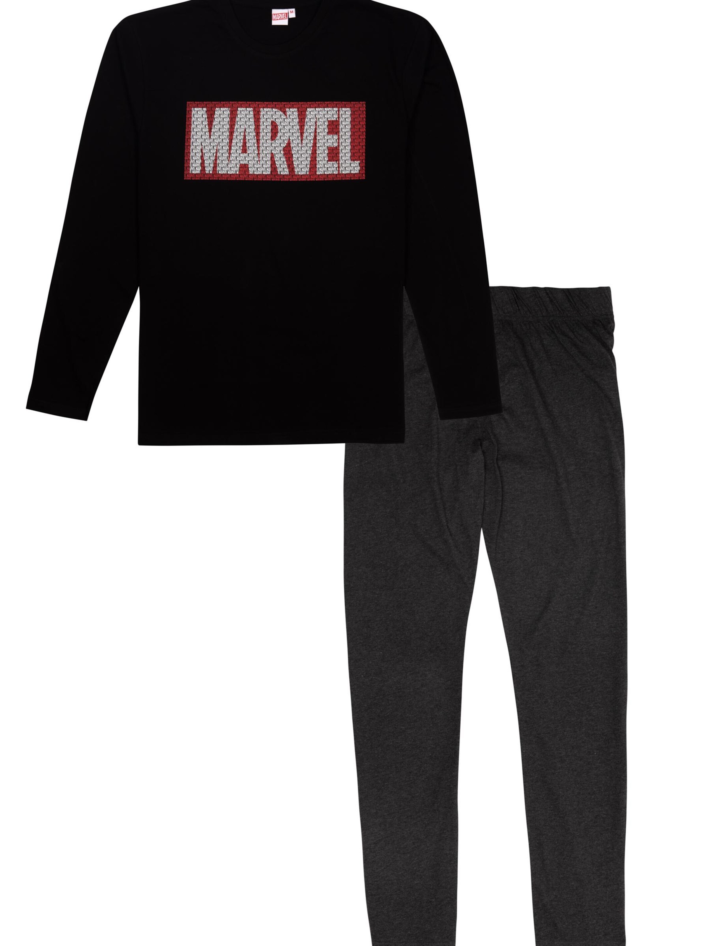 Marvel Comics Pajamas long in Black