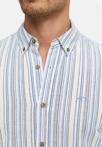 INDICODE JEANS Regular fit Button Up Shirt 'Terra' in Blue