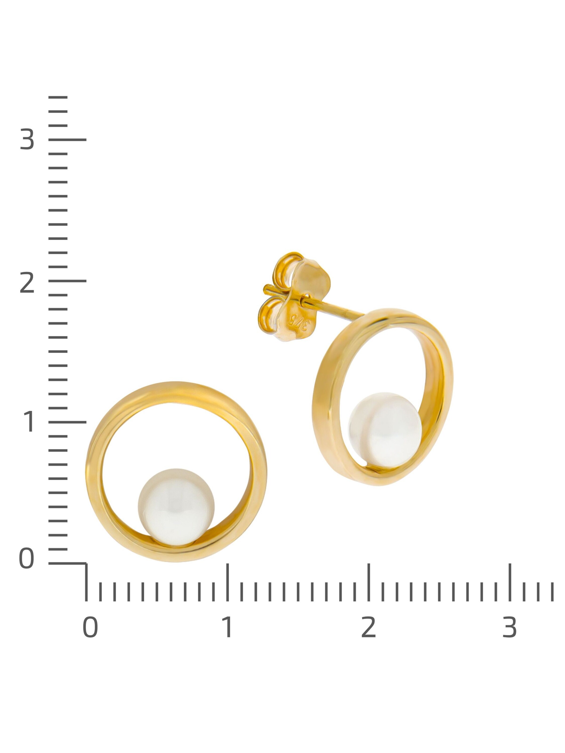 Fascination by Ellen K. Earrings in Gold: front