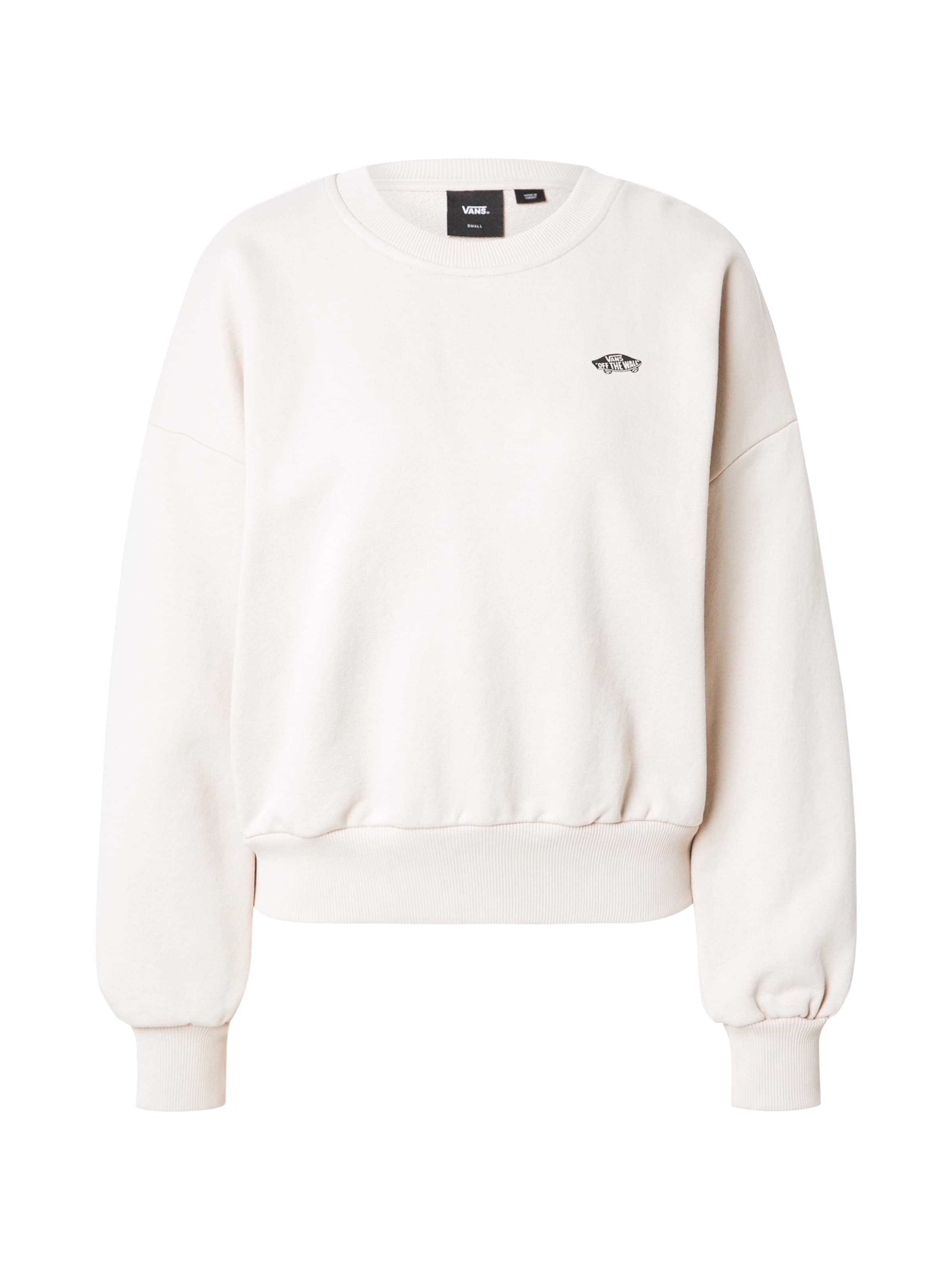 Sweat-shirt VANS en beige : devant