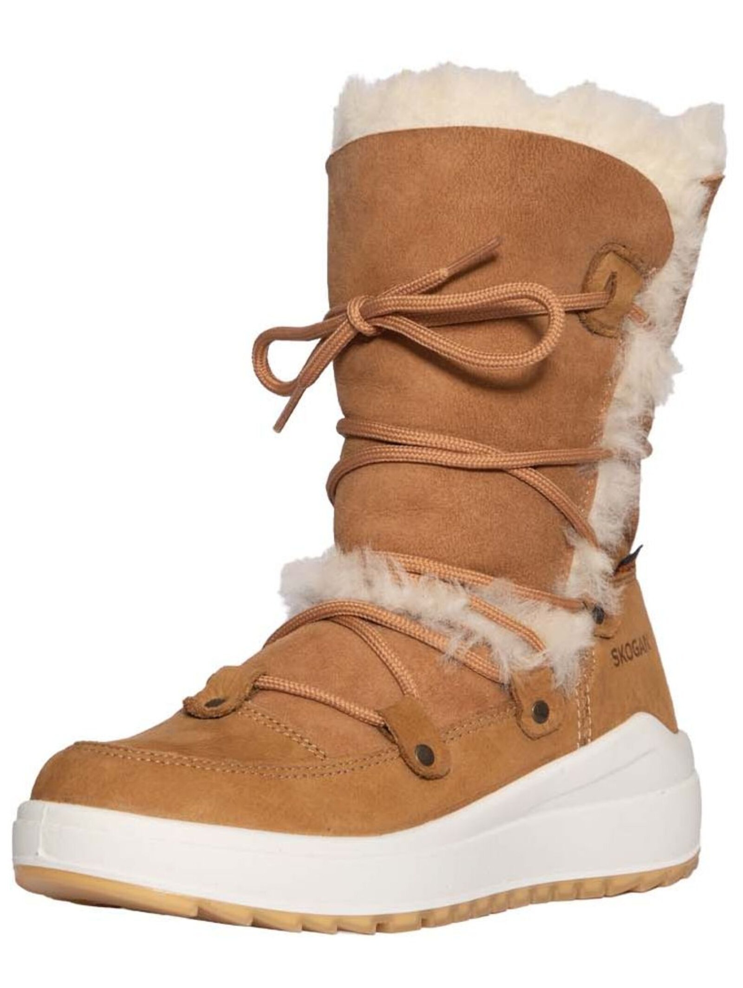 SKOGAN Snow boots in Beige: front