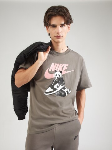 Nike Sportswear Shirt in Grijs: voorkant