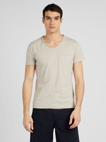 Key Largo Shirt 'WATER' in Grey: front