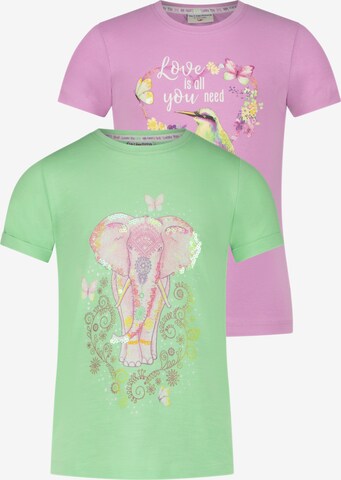 SALT AND PEPPER Shirt 'Bird Elefant' in Green: front