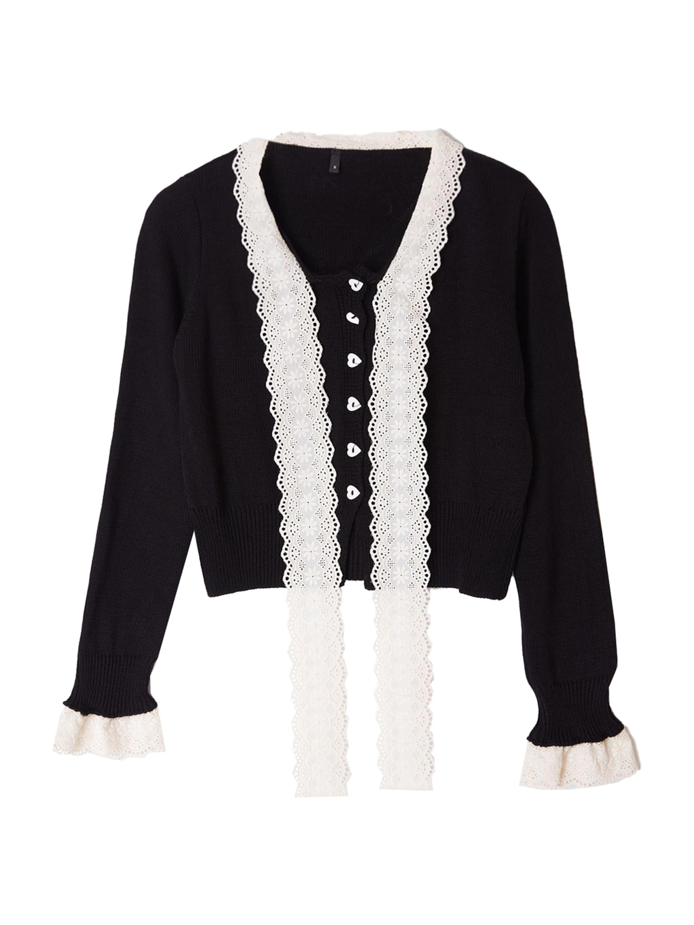 Trendyol Kampsun, värv must: eest vaates