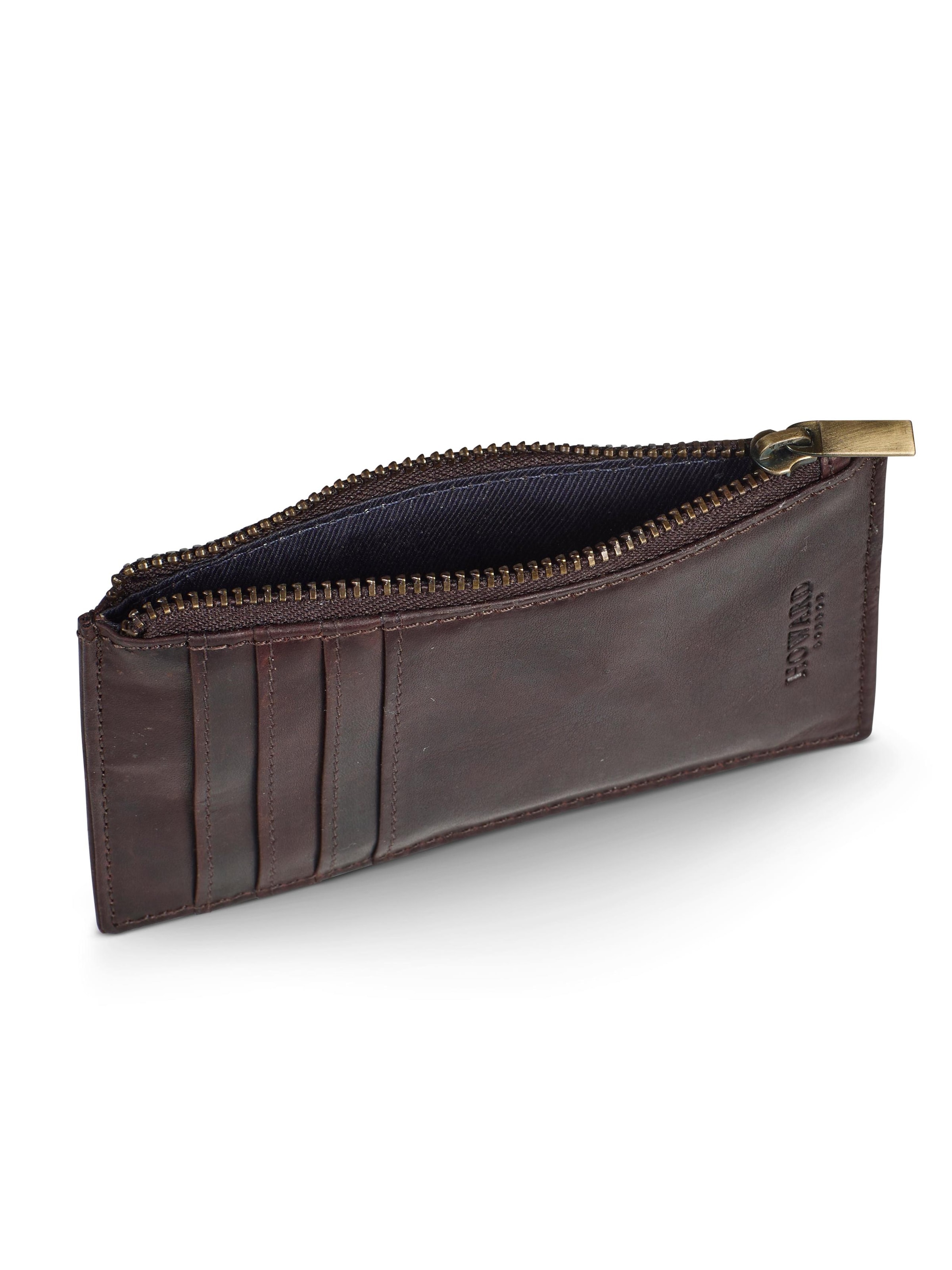 Porte-monnaies 'Cardwallet Alvin Dark Brown' Howard London en marron