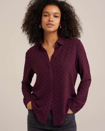 Chemisier WE Fashion en violet : devant