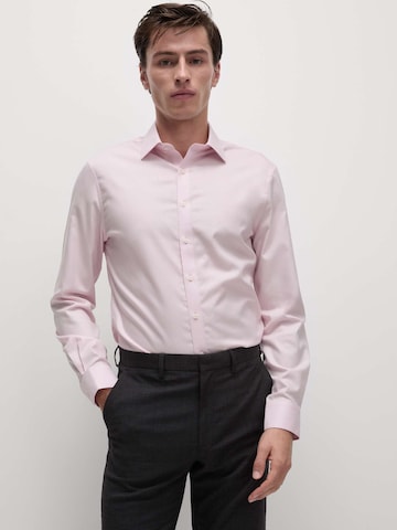 Marks & Spencer Slim fit Zakelijk overhemd in Roze: voorkant