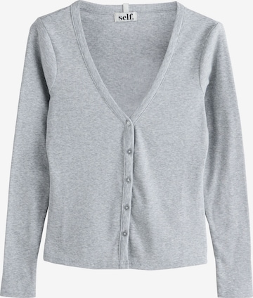 Cardigan self. en gris : devant