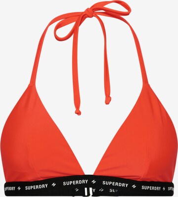 Superdry Triangle Bikini Top in Red: front