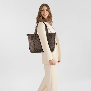 Shopper 'Bella' di Campomaggi in grigio: frontale