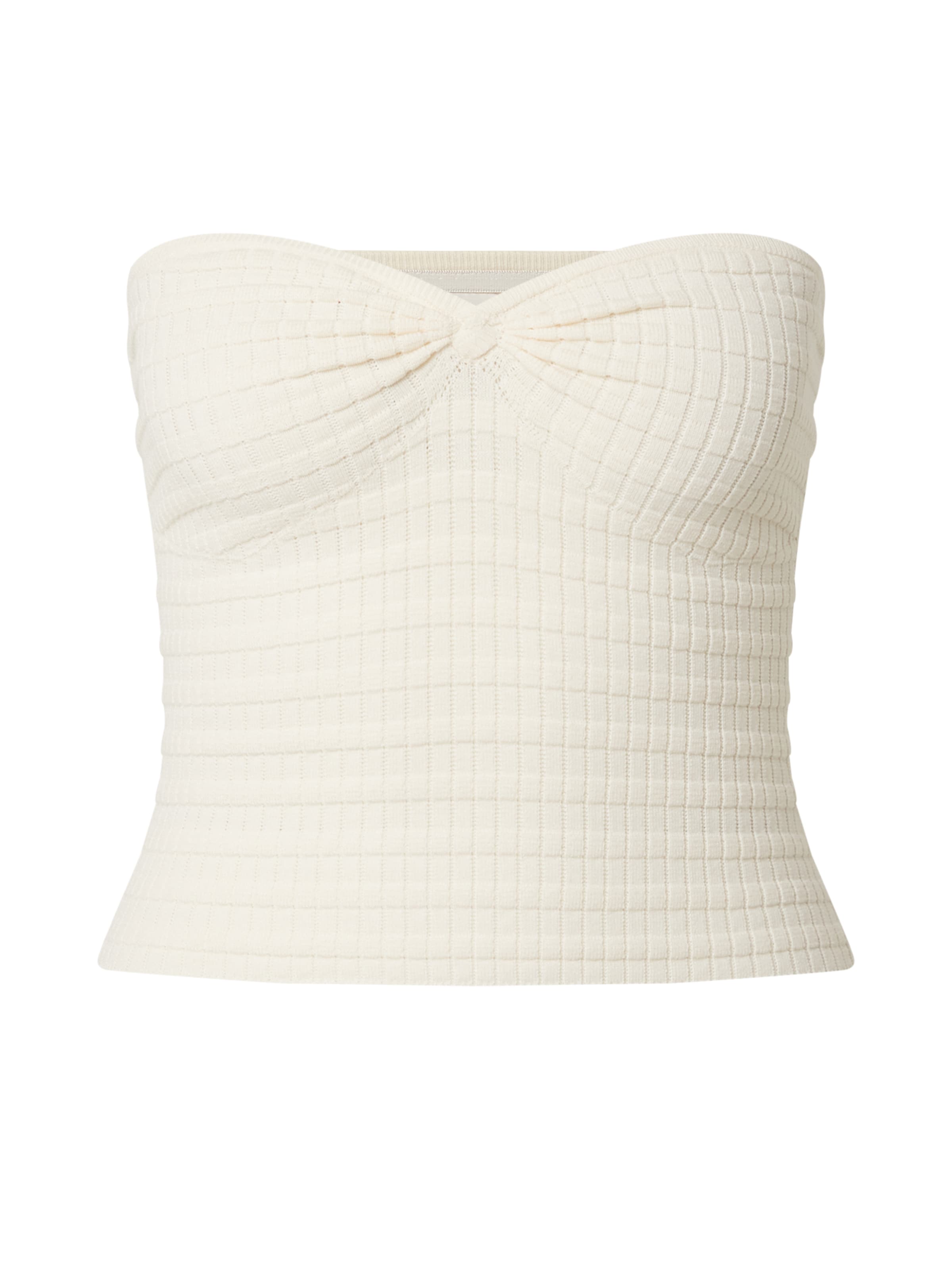 LeGer by Lena Gercke Πλεκτό τοπ 'Cathleen' σε λευκό: μπροστά