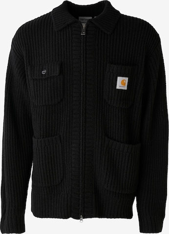 Carhartt WIP - Cárdigan 'Chore' en negro: frente