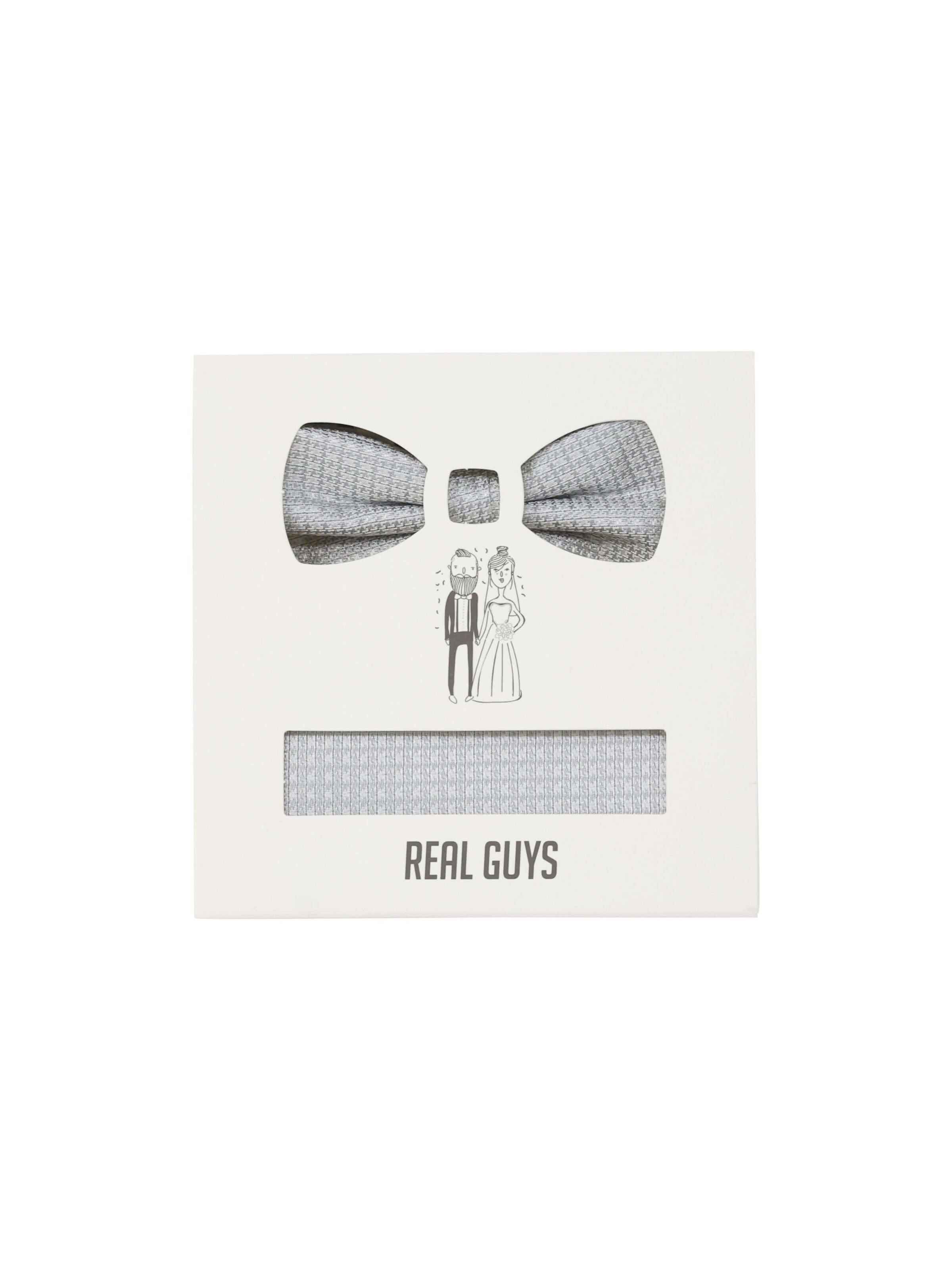 Real Guys Bow Tie in Grey: front