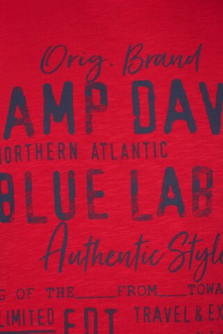 CAMP DAVID Shirt in Red