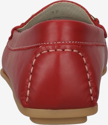 Bama Mocassins in Rood